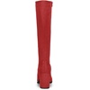 image:imageAllegra K Womens Side Zipper Chunky Heel Knee High Boots  3 17 inches Heel Boot with Side Zip Faux Suede Round Toe Comfort Fall Winter Knee Boots Casual OfficeRed