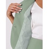 image:imageAllegra K Womens Suits 2 Piece Skirt Set Business Professional Outfits Short Sleeve Blazer Pencil Skirt SuitSea Green