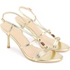 image:imageAllegra K Womens Crystal Slingback Strap Stiletto Heel SandalsGold