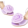 image:imageAllegra K Womens Flower Lace Up Stiletto Heel Lilac Sandals 9 M US  9 Lilac