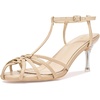 image:imageAllegra K Womens Gladiator Strappy TStrap Stiletto Heels SandalsBeige