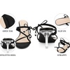 image:imageAllegra K Womens Open Toe Slide on Strappy Stiletto Heels SandalsBlack