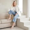 image:imageAllegra K Womens Open Toe Slide on Strappy Stiletto Heels SandalsWhite