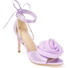 image:imageAllegra K Womens Flower Lace Up Stiletto Heel Lilac Sandals 7 M US  7 Lilac