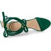 image:imageAllegra K Women Faux Suede Open Toe Stiletto Heel Lace Up Sandals  Strappy design ABS heel Open toe Lace up Stiletto heel Office Party Evening Dating 3 34 inch heightGreen