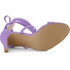 image:imageAllegra K Women Faux Suede Open Toe Stiletto Heel Lace Up Sandals  Strappy design ABS heel Open toe Lace up Stiletto heel Office Party Evening Dating 3 34 inch heightPurple