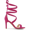 image:imageAllegra K Women Faux Suede Open Toe Stiletto Heel Lace Up Sandals  Strappy design ABS heel Open toe Lace up Stiletto heel Office Party Evening Dating 3 34 inch heightHot Pink
