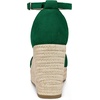 image:imageAllegra K Women Platform Espadrille Wedge Open Toe Ankle Strap Sandals  TPR outsole EVA wedge Wedge heel Party Office Casual Dating Evening Open toe Ankle strap PlatformDark Green