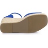 image:imageAllegra K Women Platform Espadrille Wedge Open Toe Ankle Strap Sandals  TPR outsole EVA wedge Wedge heel Party Office Casual Dating Evening Open toe Ankle strap PlatformDark Blue
