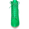 image:imageAllegra K Women Pointed Toe Stiletto Heel Lace Up Ankle Boots  Stiletto heel Comfortable fit Night out ABS outsole Pointed toe Lace up 33 inch heel 55 inch shaftGrass Green