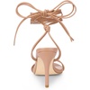 image:imageAllegra K Women Strappy Lace Up Open Toe Slingback Stiletto Heel Sandals  37inch heel height ABS outsole Tie closure Easy to style with jeans or a skirt for a casual lookNude