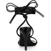 image:imageAllegra K Women Strappy Lace Up Open Toe Slingback Stiletto Heel Sandals  37inch heel height ABS outsole Tie closure Easy to style with jeans or a skirt for a casual lookBlack