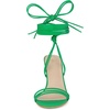 image:imageAllegra K Women Strappy Lace Up Open Toe Slingback Stiletto Heel Sandals  37inch heel height ABS outsole Tie closure Easy to style with jeans or a skirt for a casual lookGreen