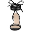 image:imageAllegra K Women Strappy Lace Up Open Toe Slingback Stiletto Heel Sandals  37inch heel height ABS outsole Tie closure Easy to style with jeans or a skirt for a casual lookBlack