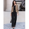 image:imageAllegra K Collarless Blazer for Womens Work Suit Jackets  Lightweight Open Front Long Sleeve Formal Office Dressy CasualDark Khaki