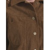 image:imageAllegra K Corduroy Jacket for Women Long Sleeve Button Down Outerwear  Corduroy Shacket Casual Fall Winter Outerwear Long Sleeve Button Up Jacket Front Pockets Lapel CollarBrown