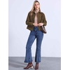 image:imageAllegra K Corduroy Jacket for Women Long Sleeve Button Down Outerwear  Corduroy Shacket Casual Fall Winter Outerwear Long Sleeve Button Up Jacket Front Pockets Lapel CollarBrown