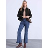 image:imageAllegra K Corduroy Jacket for Women Long Sleeve Button Down Outerwear  Corduroy Shacket Casual Fall Winter Outerwear Long Sleeve Button Up Jacket Front Pockets Lapel CollarBlack