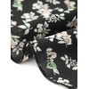 image:imageAllegra K Floral Top for Womens Sweetheart Neck Shirred Ruffle Peplum Tops  Sweetheart Neck Puff Short Sleeve Floral Pattern Smocked Bust and Shoulder Ruffled Hem Peplum TopBlack Floral