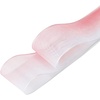image:imageAllegra K Gradient Organza Casual Wide Shoelaces 1 Pair  Unisex High Tops And Canvas Shoes Hiking And Trekking Gradient Color Shoelaces Replace Shoelaces CasualPink White