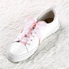 image:imageAllegra K Gradient Organza Casual Wide Shoelaces 1 Pair  Unisex High Tops And Canvas Shoes Hiking And Trekking Gradient Color Shoelaces Replace Shoelaces CasualPink White