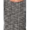 image:imageAllegra K Tweed Top for Womens Round Neck Short Sleeve Pullover Work Office BlouseBlack