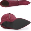 image:imageAllegra K Women Faux Suede Buckle Pointed Toe Stiletto Heel Knee High Boots  Stiletto heel Zipper closure Pointy toe 3 13 inch heel height 15 inch shaft Pairs with dressesBurgundy