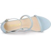 image:imageAllegra K Women Faux Suede Open Toe Ankle Strap Chunky Heels Sandals  Strappy design with buckle closure 25inch heel height Easy to pair with jeans or skirt for a casual lookSky Blue