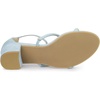 image:imageAllegra K Women Faux Suede Open Toe Ankle Strap Chunky Heels Sandals  Strappy design with buckle closure 25inch heel height Easy to pair with jeans or skirt for a casual lookSky Blue