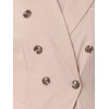 image:imageAllegra K Women Linen Double Breasted Short Sleeve Lapel Blazer  Cotton collar Daily wear office business career Casual fit Simple top jeans pretty bagsLight Pink