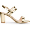 image:imageAllegra K Women Open Toe Slingback Chunky Heel Ankle Strap Sandals  3Inch Chunky Heel Adjustable Buckle Open Toe Slingback Party Office Evening Casual DatingGold