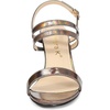 image:imageAllegra K Women Open Toe Slingback Chunky Heel Ankle Strap Sandals  3Inch Chunky Heel Adjustable Buckle Open Toe Slingback Party Office Evening Casual DatingGunmetal