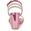 image:imageAllegra K Women Open Toe Slingback Chunky Heel Ankle Strap Sandals  3Inch Chunky Heel Adjustable Buckle Open Toe Slingback Party Office Evening Casual DatingPink