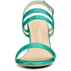 image:imageAllegra K Women Open Toe Slingback Chunky Heel Ankle Strap Sandals  3Inch Chunky Heel Adjustable Buckle Open Toe Slingback Party Office Evening Casual DatingGreen
