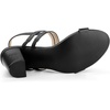 image:imageAllegra K Women Open Toe Slingback Chunky Heel Ankle Strap Sandals  3Inch Chunky Heel Adjustable Buckle Open Toe Slingback Party Office Evening Casual DatingBlack