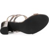 image:imageAllegra K Women Open Toe Slingback Chunky Heel Ankle Strap Sandals  3Inch Chunky Heel Adjustable Buckle Open Toe Slingback Party Office Evening Casual DatingGunmetal