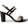 image:imageAllegra K Women Open Toe Slingback Chunky Heel Ankle Strap Sandals  3Inch Chunky Heel Adjustable Buckle Open Toe Slingback Party Office Evening Casual DatingBlack