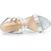 image:imageAllegra K Women Open Toe Slingback Chunky Heel Ankle Strap Sandals  3Inch Chunky Heel Adjustable Buckle Open Toe Slingback Party Office Evening Casual DatingSilver
