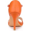 image:imageAllegra K Women Rhinestone Ankle Strap Open Toe Stiletto Heels Sandals  Stiletto heel Buckle closure Rhinestone vamp Open toe Party Office Casual Halloween Christmas ABS heelOrange