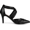 image:imageAllegra K Women Slouches Cross Strap Pointed Toe Stiletto Heels Pumps  ABS Heel 31 Inches Height Pointed Toe Cross Strap Slouch Style Classic Pump Office Party Dating EveningBlack