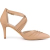 image:imageAllegra K Women Slouches Cross Strap Pointed Toe Stiletto Heels Pumps  ABS Heel 31 Inches Height Pointed Toe Cross Strap Slouch Style Classic Pump Office Party Dating EveningNude