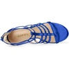 image:imageAllegra K Womens Chunky Heels Gladiators Sandals  3 inches Heel Strappy Comfortable Faux Leather perfect for Evening Party Wedding Date NightDeep Blue