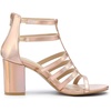 image:imageAllegra K Womens Chunky Heels Gladiators Sandals  3 inches Heel Strappy Comfortable Faux Leather perfect for Evening Party Wedding Date NightGradient Rose Gold