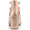 image:imageAllegra K Womens Chunky Heels Gladiators Sandals  3 inches Heel Strappy Comfortable Faux Leather perfect for Evening Party Wedding Date NightGradient Rose Gold
