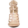image:imageAllegra K Womens Chunky Heels Gladiators Sandals  3 inches Heel Strappy Comfortable Faux Leather perfect for Evening Party Wedding Date NightGradient Rose Gold