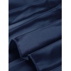image:imageAllegra K Womens Elastic Waist Party Metallic Shiny Accordion Pleated Midi SkirtDark Blue