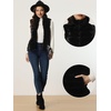 image:imageAllegra K Womens Faux Fur Vest Zip Up Sleeveless Casual Fur Jacket  Stand Collar Warm Fuzzy Waistcoat OutwearBlack