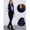 image:imageAllegra K Womens Faux Fur Vest Zip Up Sleeveless Casual Fur Jacket  Stand Collar Warm Fuzzy Waistcoat OutwearDark Blue