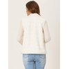 image:imageAllegra K Womens Faux Fur Vest Zip Up Sleeveless Casual Fur Jacket  Stand Collar Warm Fuzzy Waistcoat OutwearWhite