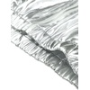 image:imageAllegra K Womens Holographic Shiny Zipper Hooded Metallic Jackets  Special material for special occasions Elastic trim with shimmer Trendy for club holidaySilver